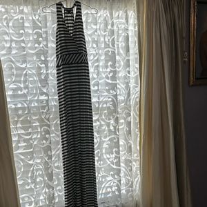 Ann Taylor Jersey Knit Striped Maxi Dress, Size L, NWOT*